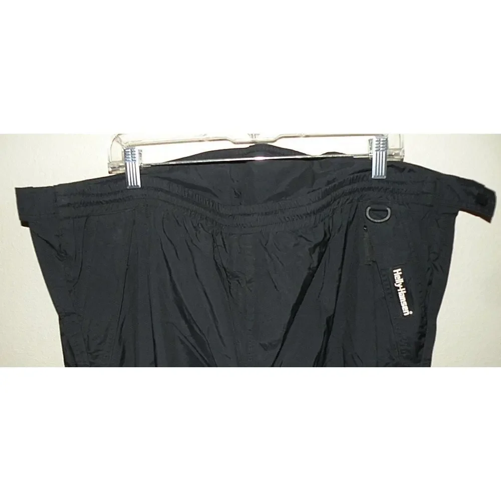 Helly Hansen Men’s XXL Nylon Helly-Tech Snow Ski Pants Black Waterproof Zip Legs - Picture 2 of 3